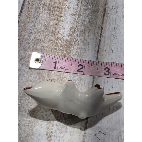 Gum Parker Ceramic Cat Gum Holder Vintage Kitsch Cream Brown Whimsical Figurine - Picture 6 of 8